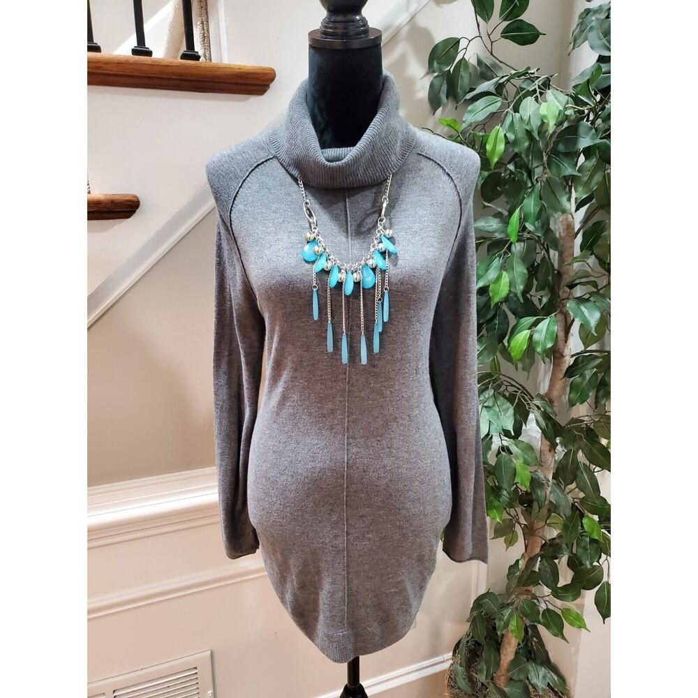 Calson Women's Gray Viscose Long Sleeve Cowl Neck Pullover Knit Sweater Size XS